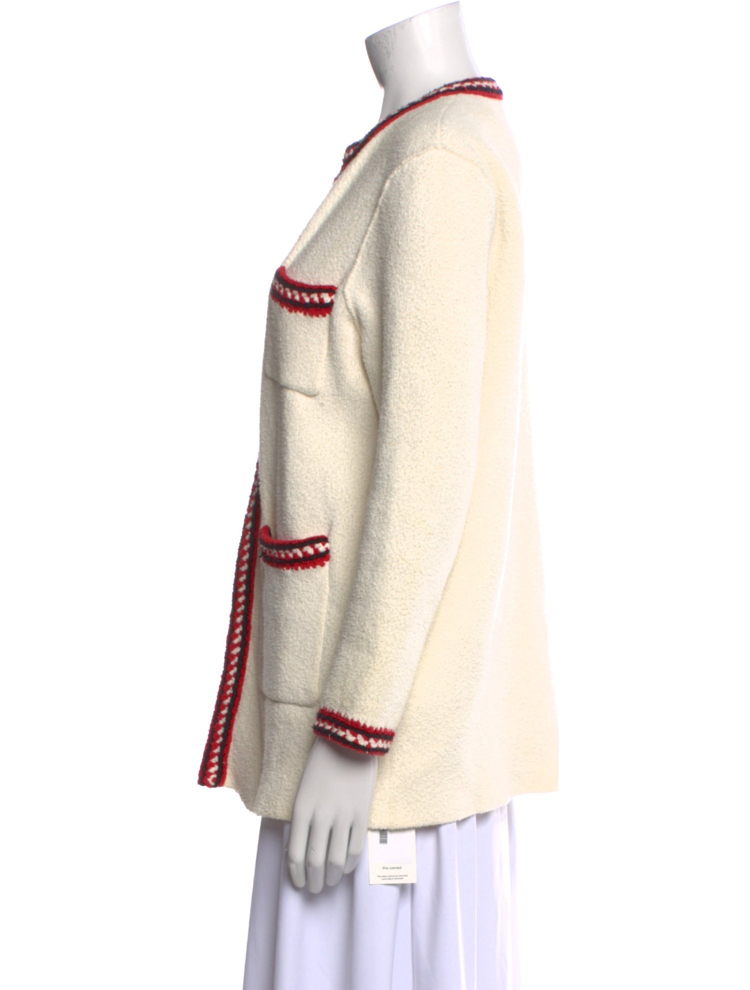 Sandro Striped V-Neck Sweater